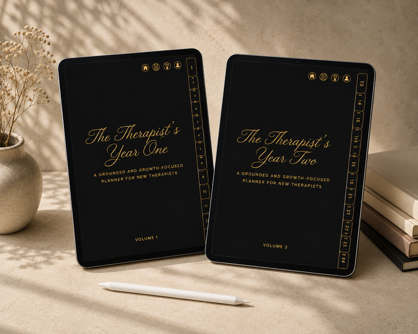 The Therapist's Year One + Year Two | Digital Planner Bundle